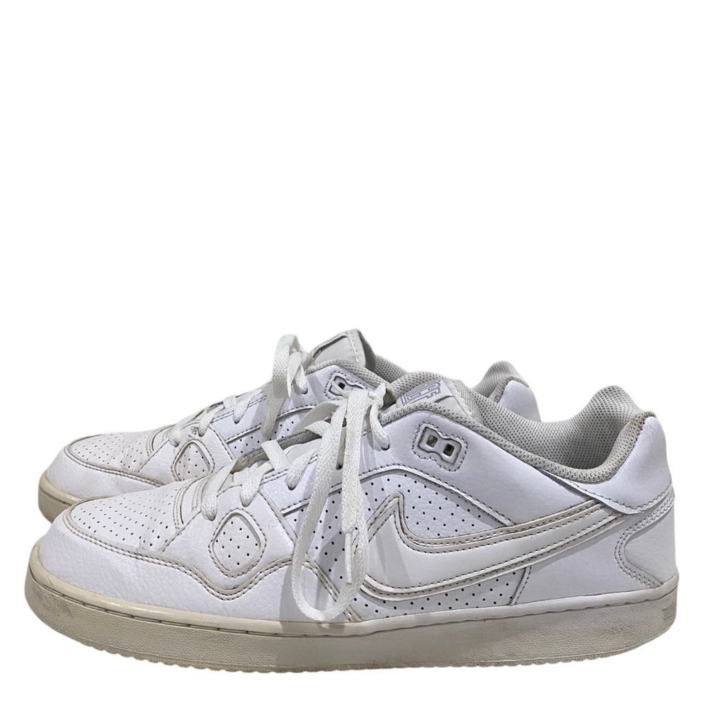 Nike Son Of Force 616775-101 Triple White Low Top Lace Up Sneakers Men's Sz 12